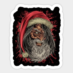 BAD SANTA (back design) Sticker